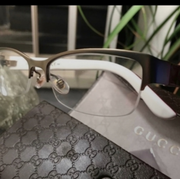 Authentic GUCCI 53 Rectangular logo opt. glassses - Picture 5 of 7